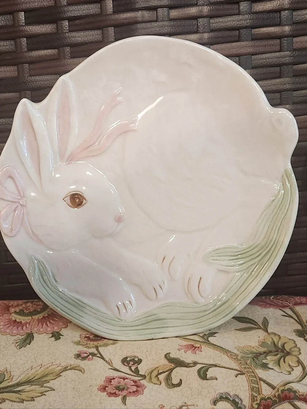 3 TAKAHASHI Hand Painted Bunny Rabbit Shape Vtg 8